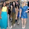 Taylor Schilling, Uzo Aduba, Laura Prepon, Natacha Lyonne et Laverne Cox à l'OrangeCon organisé le 11 juin à New York pour le lancement de la saison 3 d'Orange is the New Black.