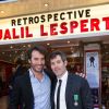 Exclusif - Jalil Lespert et son frère Yannis Lespert - Jalil Lespert est décoré Chevalier dans l'Ordre des Arts et des Lettres par Yannick Bolloré lors d'une cérémonie organisée au cinéma Mac Mahon à Paris, le 9 juin 2015