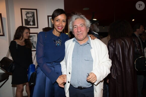 Exclusif - Sonia Rolland et guest - Jalil Lespert est décoré Chevalier dans l'Ordre des Arts et des Lettres par Yannick Bolloré lors d'une cérémonie organisée au cinéma Mac Mahon à Paris, le 9 juin 2015.