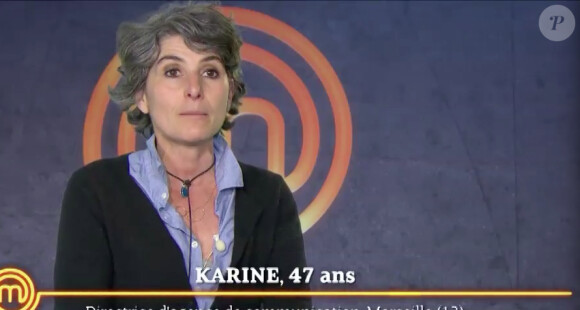 Karine, dans Masterchef 5 (épisode 1 du jeudi 25 juin 2015.)