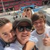 Les One Direction postent une photo d'eux en répétition au Stade Wembley à Londres début Juin 2015