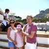 Mika Häkkinen avec sa femme Marketa Remesova - 20e Jumping International de Monte-Carlo au Port Hercule de Monaco. La compétition célèbre cette année un double anniversaire ; les 20 ans du Jumping et les 10 ans du Longines Global Champions Tour le 25 juin 2015 