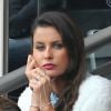Malika Ménard, au Parc des Princes, le samedi 25 octobre 2014 pour le match de Ligue 1 PSG-Bordeaux (3-0).
