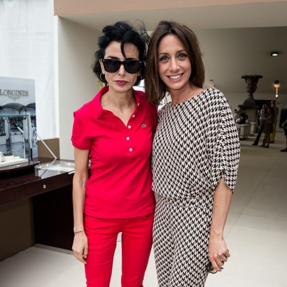 Exclusif - Rachida Dati et Virginie Guilhaume lors du Paris Eiffel Jumping du Longines Global Champions Tour, le 5 juillet 2015 sur le Champs-de-Mars à Paris