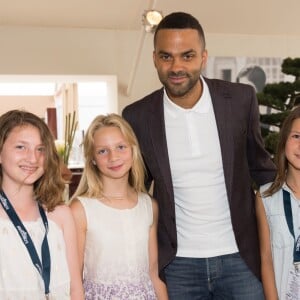 Exclusif - Tony Parker lors du Paris Eiffel Jumping du Longines Global Champions Tour, le 5 juillet 2015 sur le Champs-de-Mars à Paris