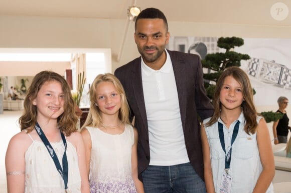 Exclusif - Tony Parker lors du Paris Eiffel Jumping du Longines Global Champions Tour, le 5 juillet 2015 sur le Champs-de-Mars à Paris