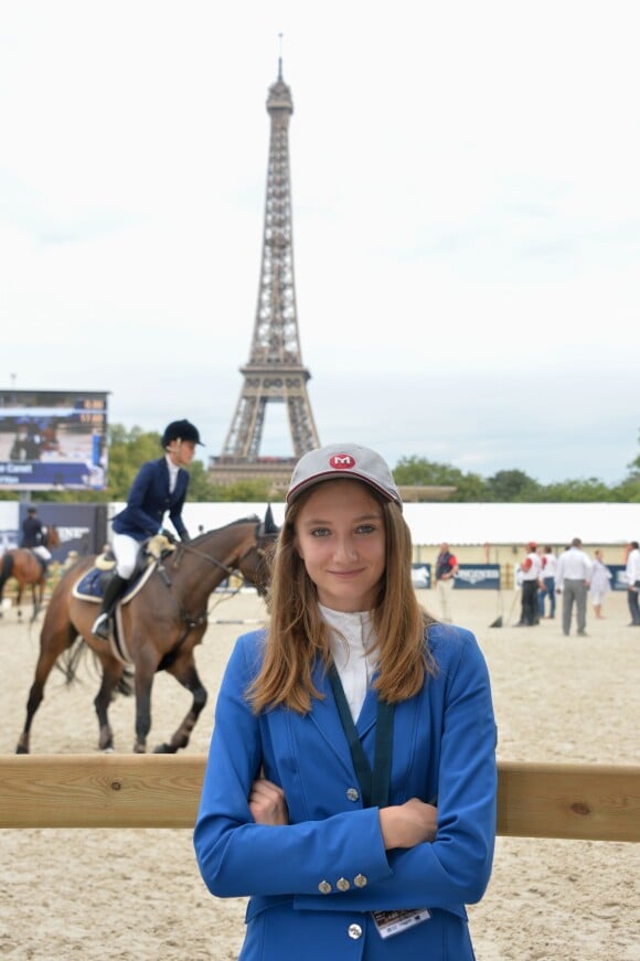 Exclusif - Mathilde Pinault lors du Paris Eiffel Jumping du Longines Global Champions Tour, le 5 juillet 2015 sur le Champs-de-Mars à Paris