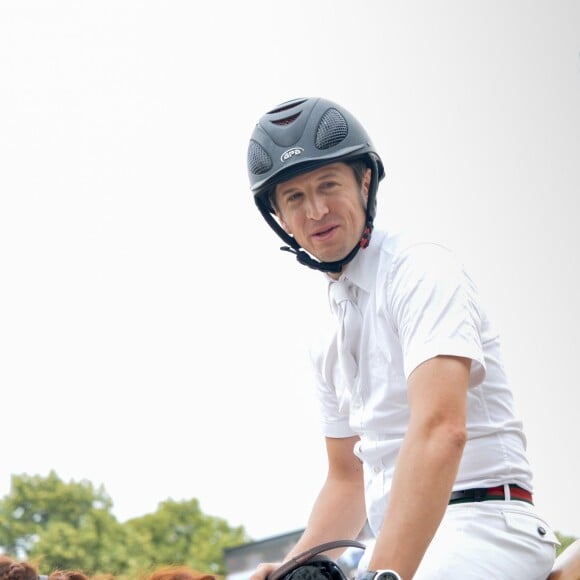 Exclusif - Guillaume Canet lors du Paris Eiffel Jumping du Longines Global Champions Tour, le 5 juillet 2015 sur le Champs-de-Mars à Paris