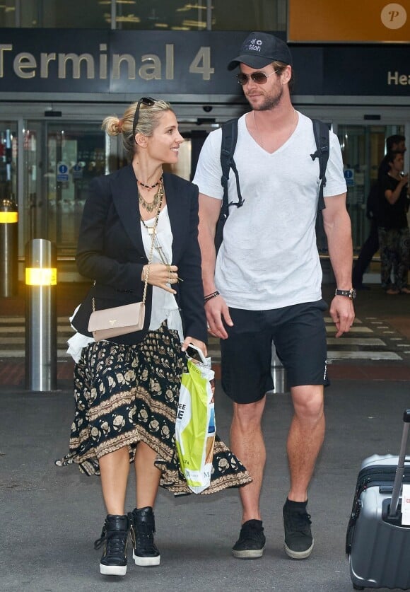 Chris Hemsworth et Elsa Pataky à Londres le 21 juin 2015.
