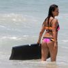 Monica Cruz sur une plage lors de leurs vacances en famille à Cadiz. Le 6 juillet 2015 