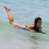 Monica Cruz sur une plage lors de leurs vacances en famille à Cadiz. Le 6 juillet 2015  