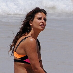 Monica Cruz sur une plage lors de leurs vacances en famille à Cadiz. Le 6 juillet 2015 