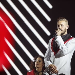 M Pokora en concert au Zénith de Strasbourg, le 11 avril 2015.