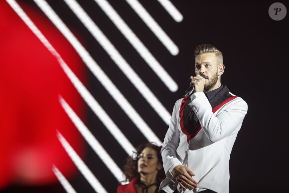 M Pokora en concert au Zénith de Strasbourg, le 11 avril 2015.