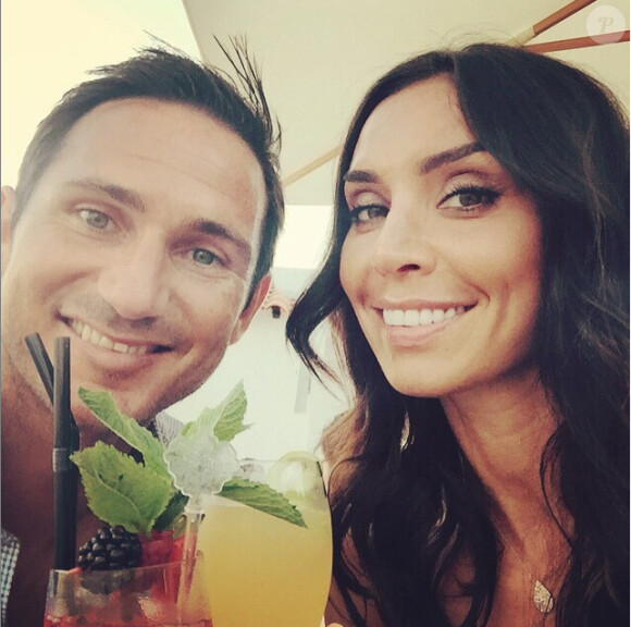 Frank Lampard et sa fiancée Christine Bleakley - photo publiée le 13 juin 2015