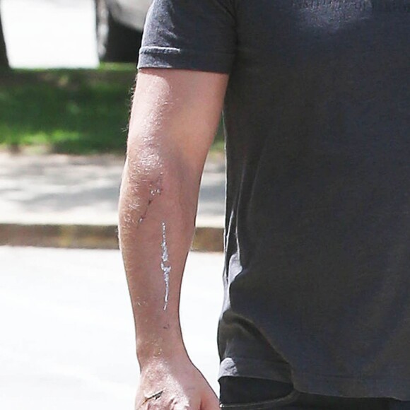 Exclusif - Ben Affleck se rend au "Atlanta Cyclorama & Civil War Museum" avec sa fille Violet à Atlanta, le 9 juillet 2015. L'acteur porte toujours son alliance, et semble en meilleure forme.