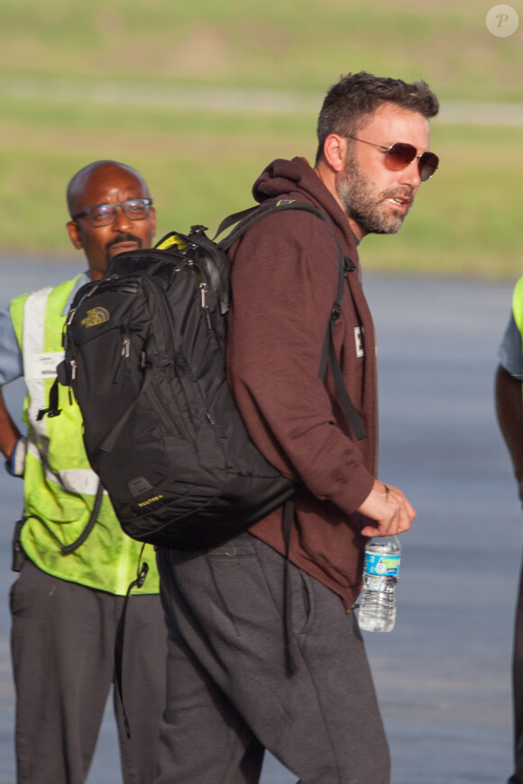 Ben Affleck arrive à Atlanta, le 7 juillet 2015.