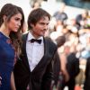 Nikki Reed et son mari Ian Somerhalder - Montée des marches du film "Youth" lors du 68e Festival International du Film de Cannes le 20 mai 2015.