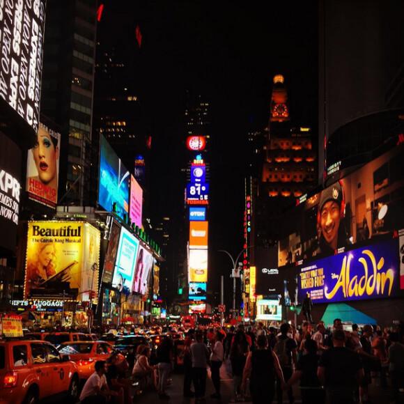 Laurent Ournac a posté une photo de Time Square à New York. Juillet 2015.