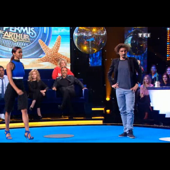 Shy'm et Arnaud Tsamère dans VTEP, le 11 juillet 2015 sur TF1.