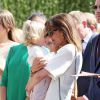 La princesse Caroline de Hanovre, très complice avec son petit-fils Sacha Casiraghi. La famille princière de Monaco célébrait le 11 juillet 2015 sur la place du palais les 10 ans de l'avènement du prince Albert II.