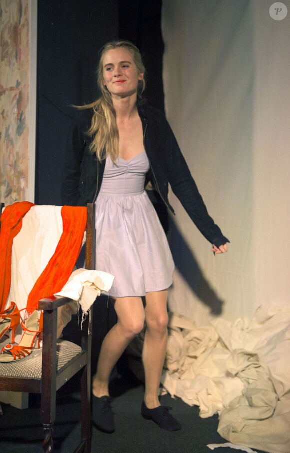 Cressida Bonas lors d'une représentation de sa pièce "An evening with Lucian Freud" à Londres le 20 mai 2015
