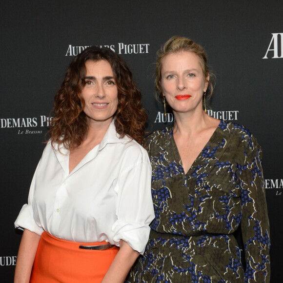 Exclusif - Mademoiselle Agnès et Karin Viard - Lancement de la nouvelle Millenary Femme de la maison Audemars Piguet célébré au Carreau du Temple à Paris le 6 juillet 2015.