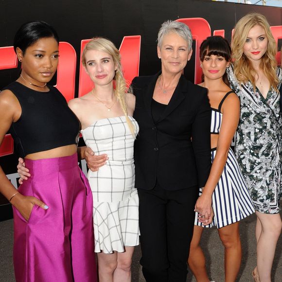 Keke Palmer, Emma Roberts, Lea Michele, Skyler Samuels et Abigail Breslin, Billie Lourd et Jamie Lee Curtis - 3e jour de la convention Comic-Con, photocall Scream Queens à San Diego, le 11 juillet 2015