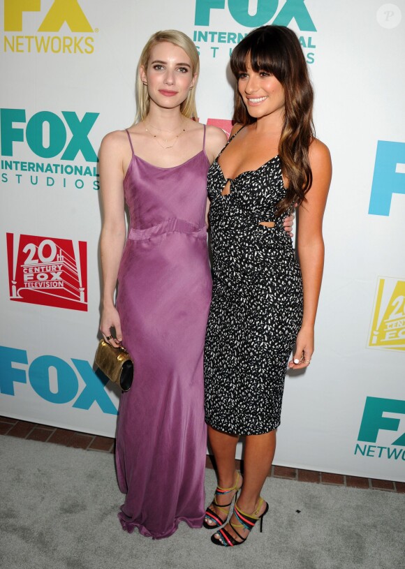 Lea Michele et Emma Roberts - Soirée organisée par la 20th Century Fox à l'occasion du Comic Con de San Diego, le 10 juillet 2015