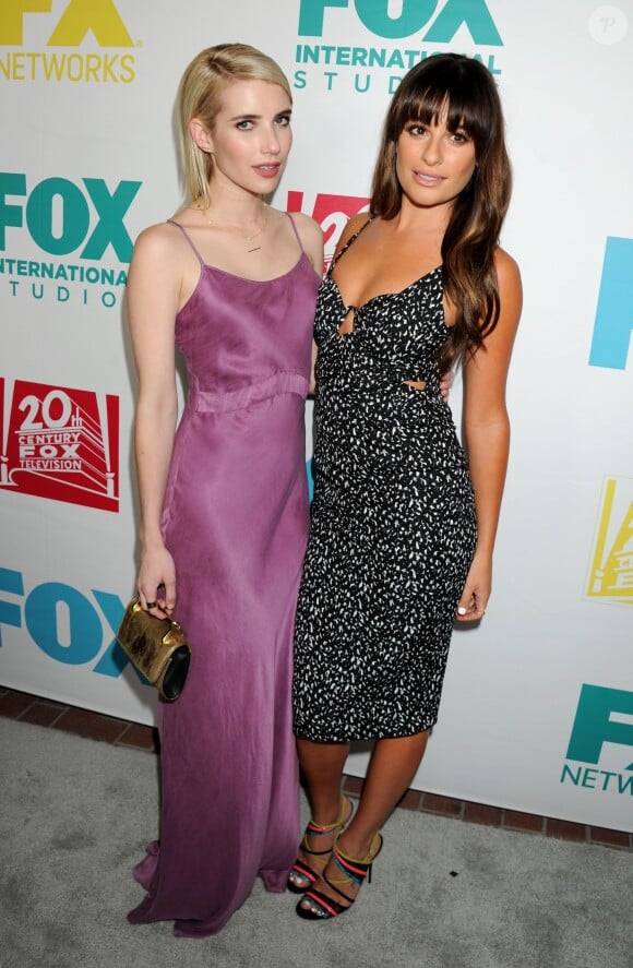 Lea Michele et Emma Roberts  - Soirée organisée par la 20th Century Fox à l'occasion du Comic Con de San Diego, le 10 juillet 2015