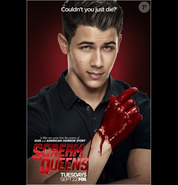 Nick Jonas - Photo promotionnelle de la nouvelle série Scream Queens, diffusée sur la FOX en septembre 2015.