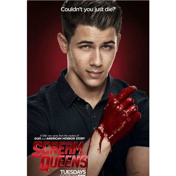 Nick Jonas - Photo promotionnelle de la nouvelle série Scream Queens, diffusée sur la FOX en septembre 2015.