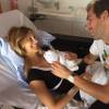 Julien Benneteau et sa compagne Karen avec leur petit Ayrton, né le 11 juillet 2015