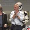 Carrie Fisher, Mark Hamill et Harrison Ford au panel Star Wars - Episode VII au Comic-Con de San Diego 2015.