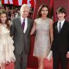 Michael Douglas et sa femme Catherine Zeta-Jones avec leurs enfants Dylan Michael et Carys Zeta - Première du film "Ant-Man" à Londres le 8 juillet 2015. 