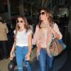 Exclusive - Cindy Crawford et sa fille Kaia à l'aéroport de LA le 19 mai 2015
