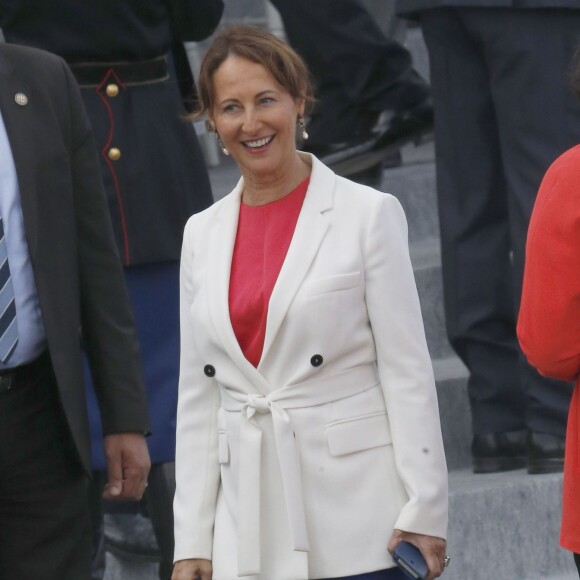 Ségolène Royal lors du défilé du 14 juillet 2015, place de la Concorde à Paris.
