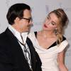 Johnny Depp et Amber Heard à Los Angeles, le 10 janvier 2015.