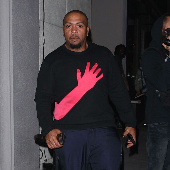 Timothy Zachery Mosley, alias Timbaland arrive au Craig's Restaurant à Los Angeles, le 20 avril 2015