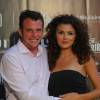 Norbert Tarayre et sa femme Amandine - Ouverture du Festival Marrakech du Rire 2015. Le 13 juin 2015.