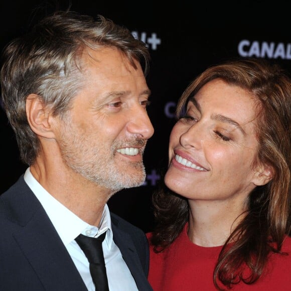 Antoine De Caunes et Daphné Roulier lors de la soirée de rentrée Canal + organisée à Paris, le 28 août 2013