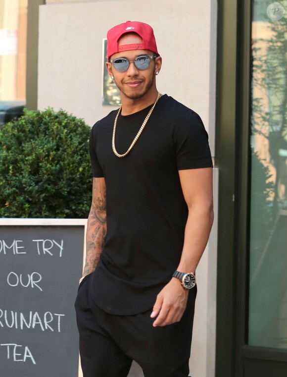 Lewis Hamilton à New York le 16 juillet 2015