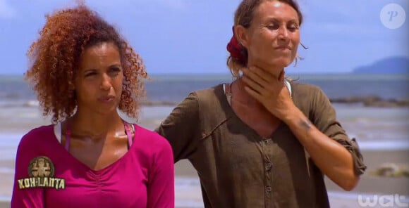 Mélissa et Chantal, dans Koh-Lanta 2015 sur TF1 (épisode 14 du vendredi 24 juillet 2015).