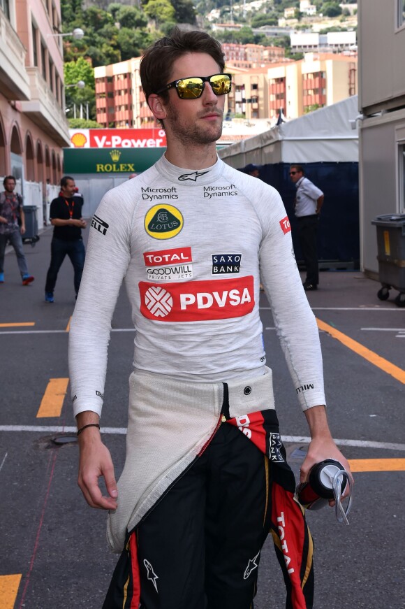 Romain Grosjean au Grand Prix de Monaco, le 23 mai 2015 à Monte-Carlo