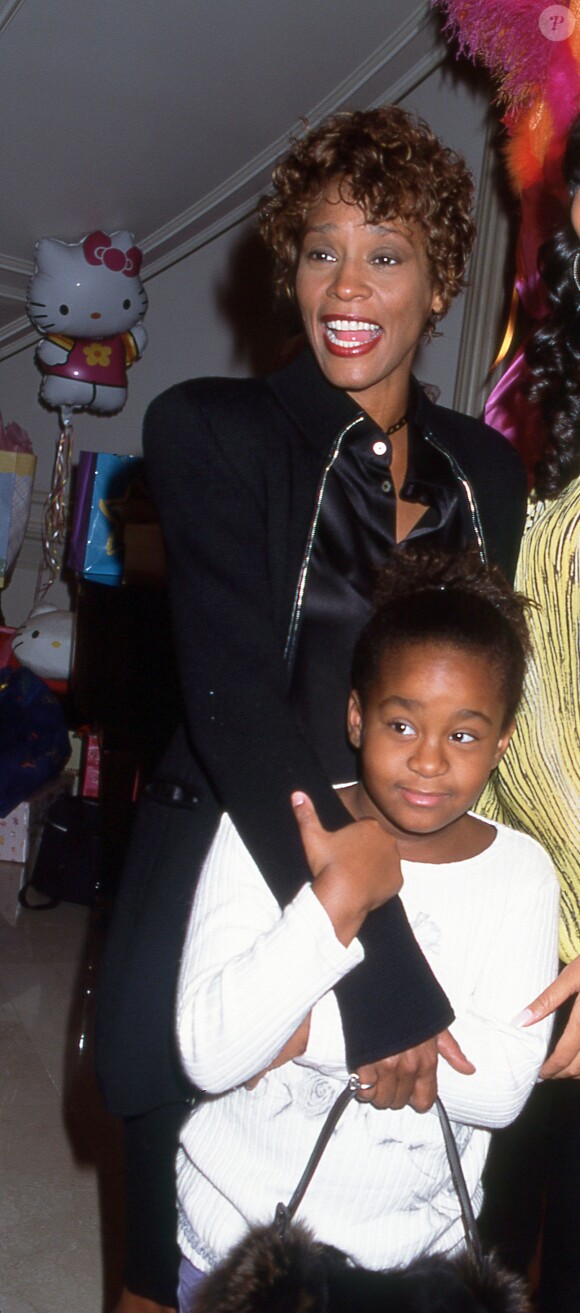 Whitney Houston et sa fille Bobbi à Los Angeles, le 8 février 2002.