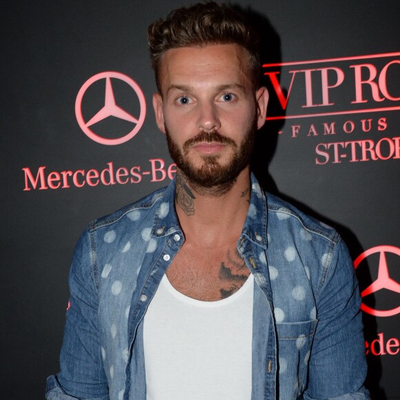 Exclusif - M. Pokora assiste à la soirée Mr. Lenoir animée par Djibril Cissé au VIP Room à Saint-Tropez. Le 22 juillet 2015.