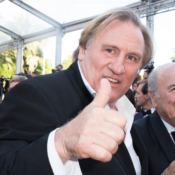 Gérard Depardieu lors du 67e Festival du film de Cannes le 18 mai 2014. 