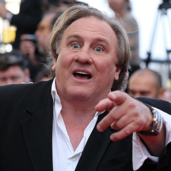 Gérard Depardieu lors du 67e Festival du film de Cannes le 18 mai 2014. 