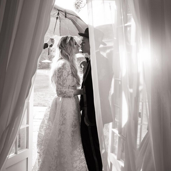 Evan Ross - Photos de son mariage avec Ashlee Simpson qui s'est déroulé le 30 août 2014 à Greenwich dans le Connecticut. Juillet 2015.