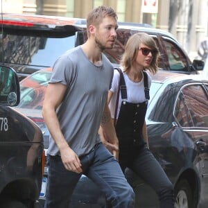 Calvin Harris et Taylor Swift à New York, le 28 mai 2015.